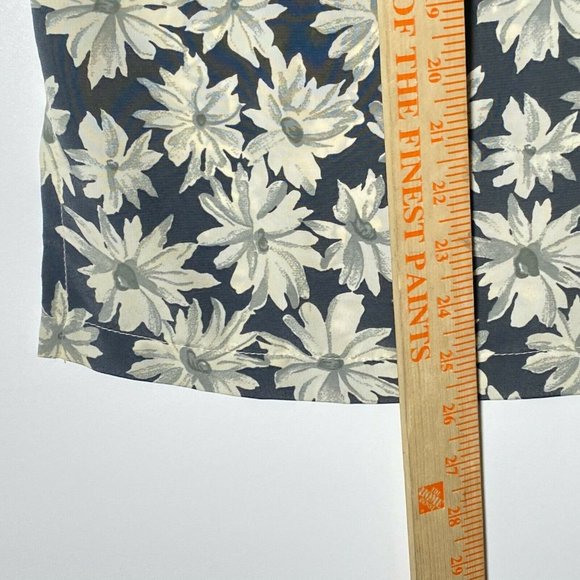 Vintage 70s 80s Giovana floral Patter s/s Rayon blouse top Sz Medium Made in USA - Picture 4 of 10